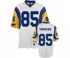 Los Angeles Rams #85 Jack Youngblood Authentic White Throwback Football Jersey