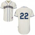Seattle Mariners #22 Robinson Cano Replica Cream Alternate Cool Base MLB Jersey