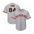 San Francisco Giants #84 Melvin Adon Authentic Grey Road Cool Base Baseball Player Jersey
