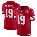 San Francisco 49ers 19 Deebo Samuel Red 2023 F U S E Vapor Untouchable Limited Stitched Football 2024 Super Bowl LVIII Jersey