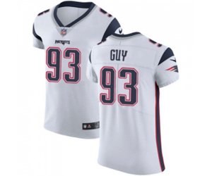 New England Patriots #93 Lawrence Guy White Vapor Untouchable Elite Player Football Jersey
