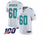 Miami Dolphins #60 Robert Nkemdiche White Vapor Untouchable Limited Player 100th Season Football Jersey