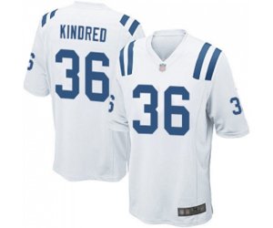 Indianapolis Colts #36 Derrick Kindred Game White Football Jersey