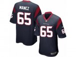 Houston Texans #65 Greg Mancz Game Navy Blue Team Color NFL Jersey