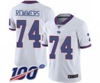 New York Giants #74 Mike Remmers Limited White Rush Vapor Untouchable 100th Season Football Jersey
