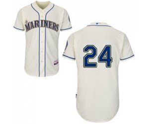 Seattle Mariners #24 Ken Griffey Replica Cream Alternate Cool Base Baseball Jersey