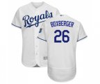 Kansas City Royals #26 Brad Boxberger White Flexbase Authentic Collection Baseball Jersey