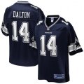 Dallas Cowboys #14 Andy Dalton NFL Pro Line Navy Team Player Jersey