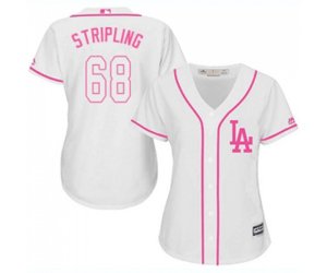 Women\'s Los Angeles Dodgers #68 Ross Stripling Authentic White Fashion Cool Base Baseball Jersey