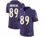 Baltimore Ravens #89 Mark Andrews Purple Team Color Vapor Untouchable Limited Player Football Jersey
