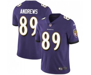 Baltimore Ravens #89 Mark Andrews Purple Team Color Vapor Untouchable Limited Player Football Jersey