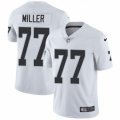Oakland Raiders #77 Kolton Miller White Vapor Untouchable Limited Player NFL Jersey