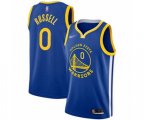 Golden State Warriors #0 D'Angelo Russell Authentic Royal Finished Basketball Jersey - Icon Edition