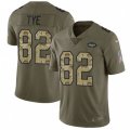 New York Jets #82 Will Tye Limited Olive Camo 2017 Salute to Service NFL Jersey