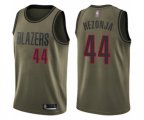 Portland Trail Blazers #44 Mario Hezonja Swingman Green Salute to Service Basketball Jersey