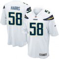 Los Angeles Chargers #58 Nigel Harris Game White NFL Jersey