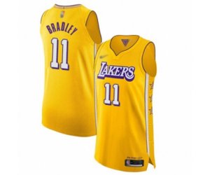 Los Angeles Lakers #11 Avery Bradley Authentic Gold 2019-20 City Edition Basketball Jersey
