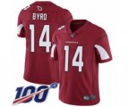 Arizona Cardinals #14 Damiere Byrd Red Team Color Vapor Untouchable Limited Player 100th Season Football Jersey