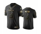 Seattle Seahawks #3 Russell Wilson Limited Black Golden Edition Football Jersey