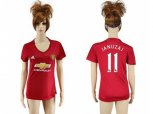 Women Manchester United #11 Januzaj Red Home Soccer Club Jersey