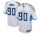 Tennessee Titans #90 DaQuan Jones Game White Football Jersey