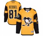 Reebok Pittsburgh Penguins #81 Phil Kessel Authentic Gold 2017 Stadium Series NHL Jersey