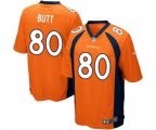 Denver Broncos #80 Jake Butt Game Orange Team Color Football Jersey