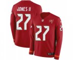 Tampa Bay Buccaneers #27 Ronald Jones II Limited Red Therma Long Sleeve Football Jersey