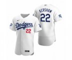 Los Angeles Dodgers Clayton Kershaw White 2020 World Series Champions Authentic Jersey