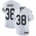 Oakland Raiders #38 T.J. Carrie White Vapor Untouchable Limited Player NFL Jersey