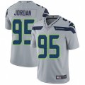 Seattle Seahawks #95 Dion Jordan Grey Alternate Vapor Untouchable Limited Player NFL Jersey