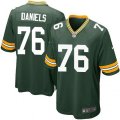 Green Bay Packers #76 Mike Daniels Game Green Team Color NFL Jersey
