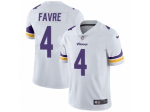 Minnesota Vikings #4 Brett Favre Vapor Untouchable Limited White NFL Jersey