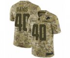 Detroit Lions #40 Jarrad Davis Limited Camo 2018 Salute to Service NFL Jersey