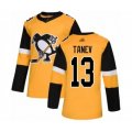 Pittsburgh Penguins #13 Brandon Tanev Authentic Gold Alternate Hockey Jersey