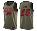Miami Heat #25 Kendrick Nunn Swingman Green Salute to Service Basketball Jersey