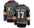 Vegas Golden Knights #17 Vegas Strong Authentic Black Home Fanatics Branded Breakaway NHL Jersey