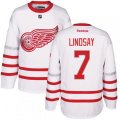 Detroit Red Wings #7 Ted Lindsay Premier White 2017 Centennial Classic NHL Jersey