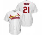 St. Louis Cardinals #21 Andrew Miller Replica White Home Cool Base Baseball Jersey