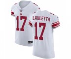 New York Giants #17 Kyle Lauletta White Vapor Untouchable Elite Player Football Jersey