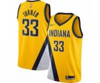 Indiana Pacers #33 Myles Turner Swingman Gold Finished Basketball Jersey - Statement Edition