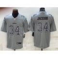 Las Vegas Raiders #34 Bo Jackson LOGO Grey Atmosphere Fashion 2022 Vapor Untouchable Stitched Limited Jersey
