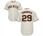 San Francisco Giants #29 Jeff Samardzija Replica Cream Home Cool Base Baseball Jersey