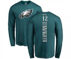 Philadelphia Eagles #12 Randall Cunningham Green Backer Long Sleeve T-Shirt