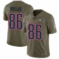 New England Patriots #86 Troy Niklas Limited Olive 2017 Salute to Service NFL Jersey