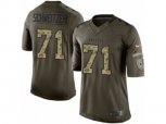 Atlanta Falcons #71 Wes Schweitzer Limited Green Salute to Service NFL Jersey