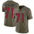 Houston Texans #71 Xavier Su'a-Filo Limited Olive 2017 Salute to Service NFL Jersey