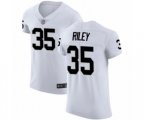 Oakland Raiders #35 Curtis Riley White Vapor Untouchable Elite Player Football Jersey