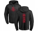 Houston Rockets #25 Austin Rivers Black One Color Backer Pullover Hoodie