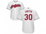 Cleveland Indians #30 Joe Carter Replica White Home Cool Base MLB Jersey